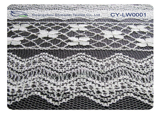 Freundliche 30% Baumwolle CY-LW0001 Kleiderbaumwollnylonspitze-Gewebe Eco Nylon-70%