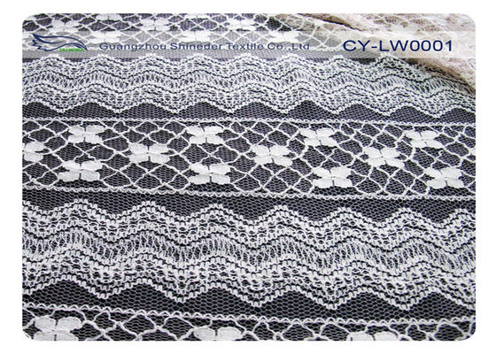 Freundliche 30% Baumwolle CY-LW0001 Kleiderbaumwollnylonspitze-Gewebe Eco Nylon-70%